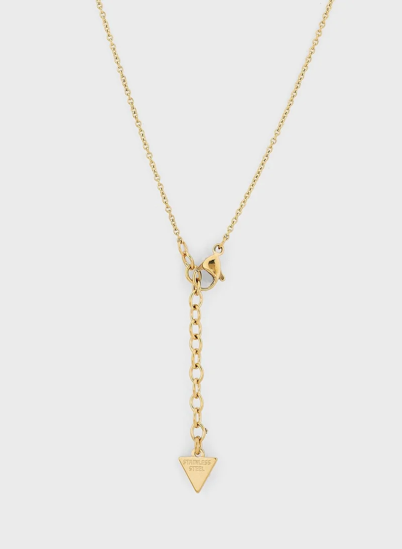 GUESS Iconic Logo Detailed Necklace