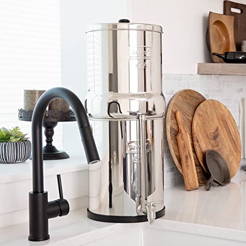 Berkey Royal Berkey Gravity-Fed Water Filter System with 2 Black Berkey Elements Plus Deluxe 10" Stainless Steel Berkey Water View Spigot - Image 2
