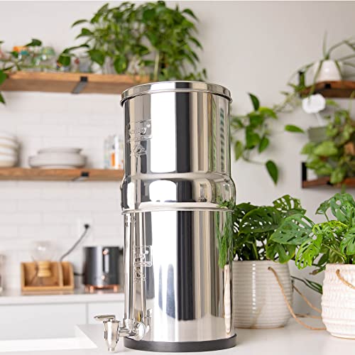 Berkey Royal Berkey Gravity-Fed Water Filter System with 2 Black Berkey Elements Plus Deluxe 10" Stainless Steel Berkey Water View Spigot - Image 5