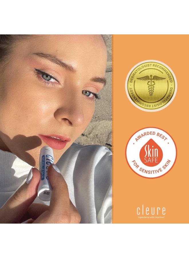 Cleure Cleure Organic All Natural Lip Balm - Paraben Free, Fragrance Free, Flavor Free, & Petroleum Free SPF Lip Balm & Hydrating Lip Butter (.15 oz, 3 Pack)  - Image 3
