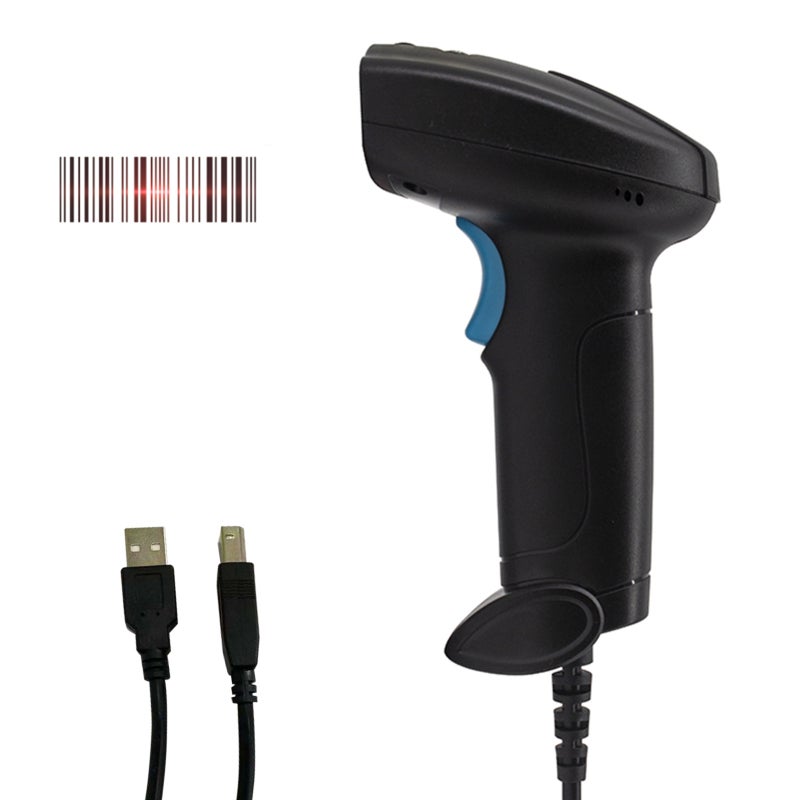 Wireless Barcode Scanner: 2.4G Wireless, IP54 Dust & Water-Resistant, 200 Scans/Sec - Plug & Play 1D Barcode Scanner for Supermarket, Retail Store, Warehouse, Library & Express - Image 1