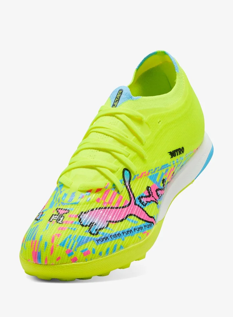 Puma PUMA White-Blue Glimmer-Pink Glimmer-Yellow Alert Ultra Nitro 7 Match Advanced Level Tt for Men | Best Price UAE