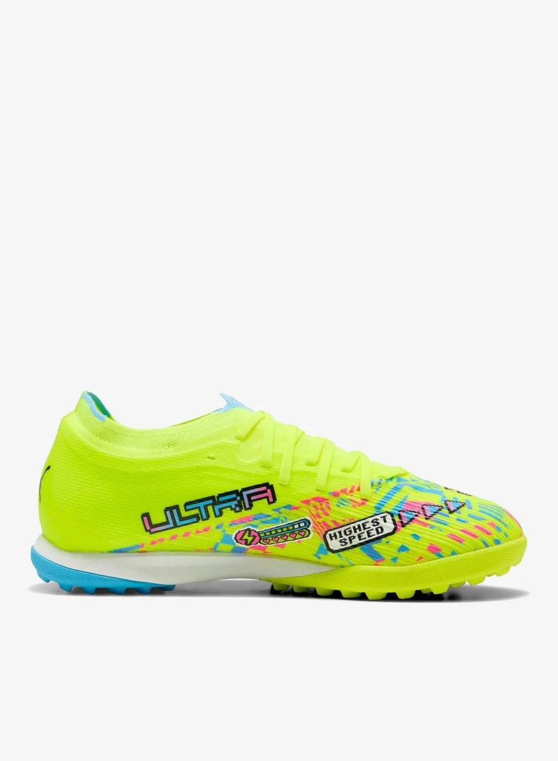 Puma PUMA White-Blue Glimmer-Pink Glimmer-Yellow Alert Ultra Nitro 7 Match Advanced Level Tt for Men | Best Price UAE