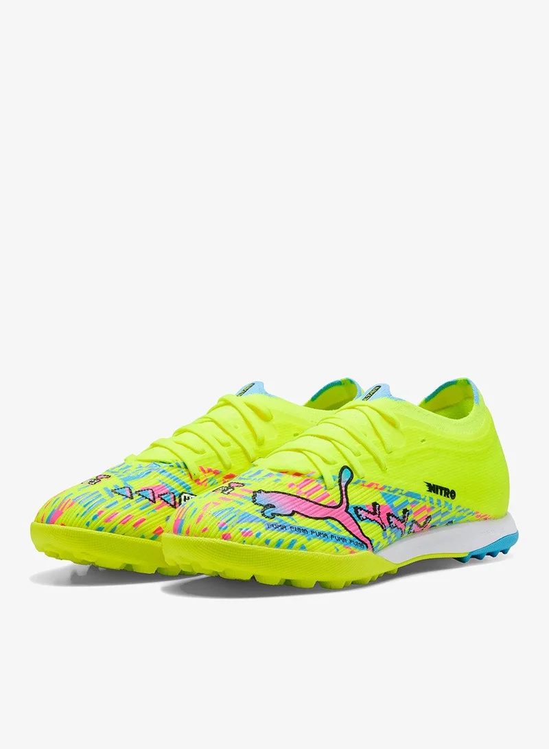 Puma PUMA White-Blue Glimmer-Pink Glimmer-Yellow Alert Ultra Nitro 7 Match Advanced Level Tt for Men | Best Price UAE
