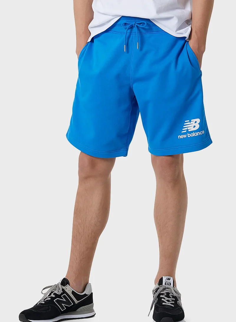 New Balance Essentials Stacked Logo Shorts