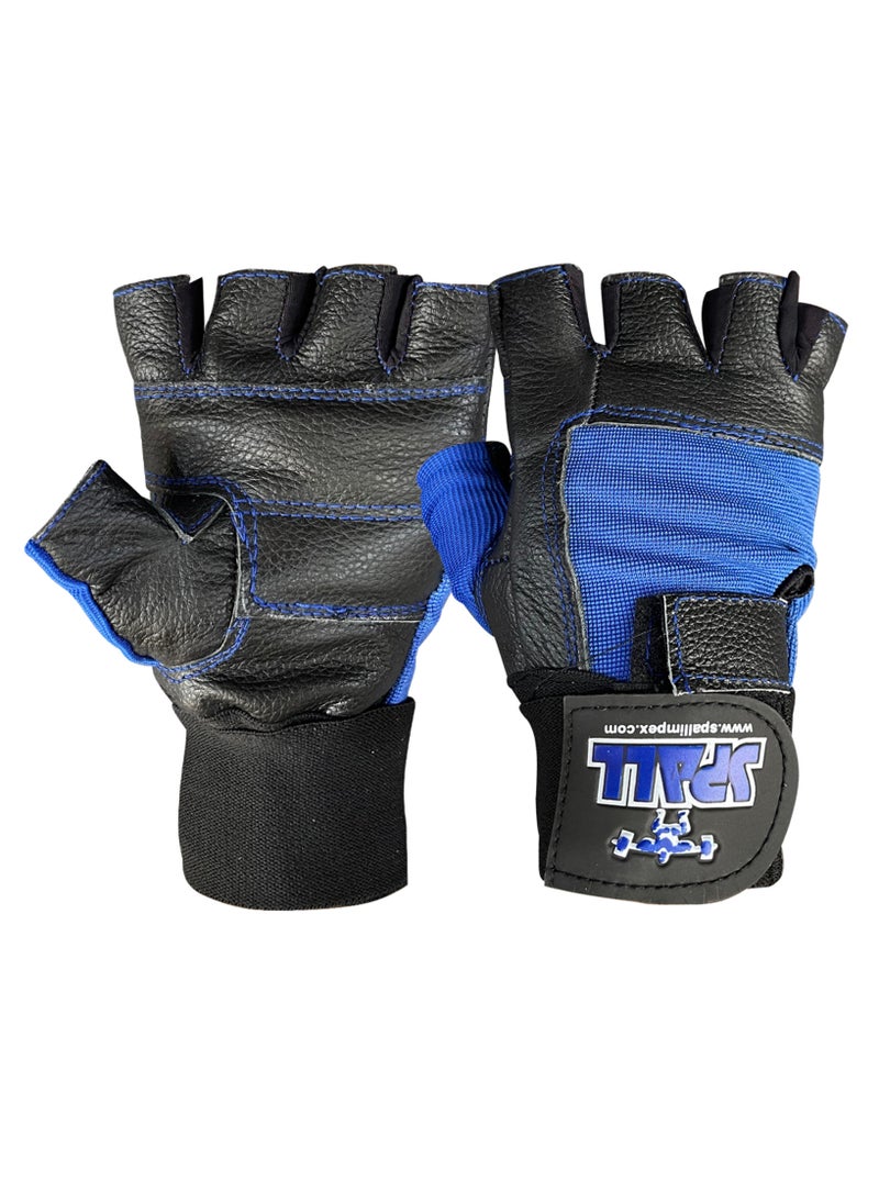 Spall - Weight Lifting Leather Gloves Short Strap Power Lifting Gloves Strong Grip Palm Exercsie Fitness Strengthen Gloves Home Gym - Image 1