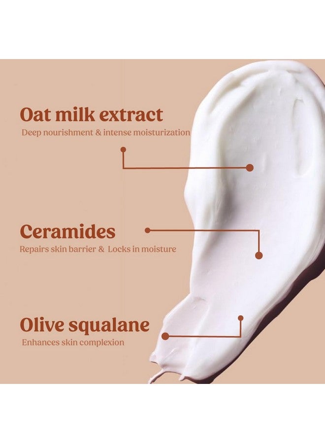 فيلاه ستور لوشن الجسم بالحليب من فيلفا ستور، يعمل على إصلاح حاجز البشرة، ترطيب لمدة 48 ساعة، ترطيب مكثف بحليب الشوفان والسيراميد وسكوالين الزيتون، للرجال والنساء، جميع أنواع البشرة، 250 مل - Image 3