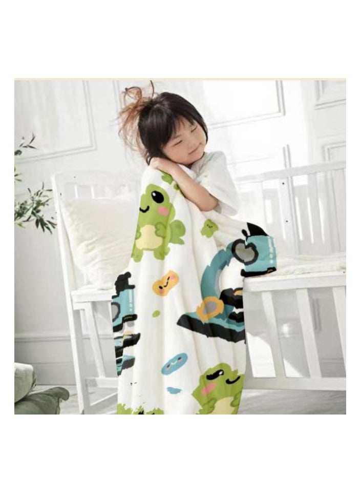 general Flannel thin blanket (warm and comfortable, suitable for sleep, gaming, dust removal and sandproof) 150cm*200cm - 643 - Image 1
