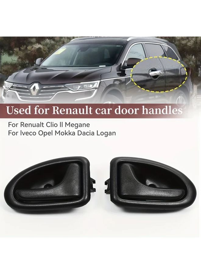 2 Pcs Car Interior Door Handle Knob For Renault Clio Megane Landscape Models 1999 2005 - Image 1