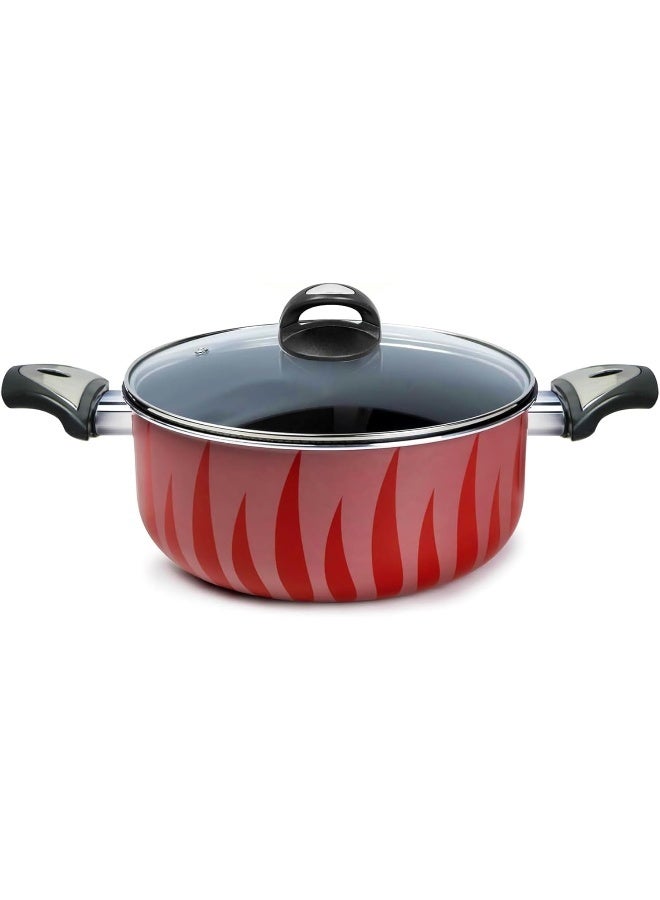 كاواشي شیشے کے ڈھکن نان اسٹک بلیک ایلومینیم کے ساتھ کاواشی سپر کک کیسرول - Image 2