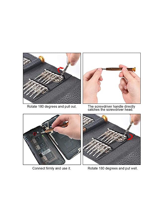 PROMASS Case 25 In 1 Torx Screwdriver Set Mobile Phone Repair Tool Kit Multitool Hand Tools - Image 2
