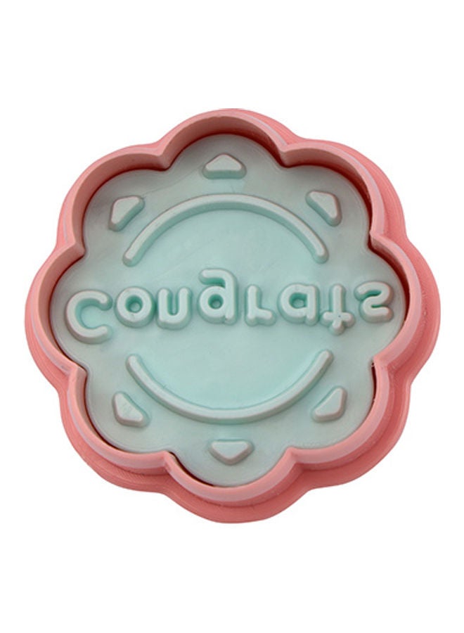 Royalford Wishes Cookie Cutter with Handle- RF10975 Plastic Cookie and Fondant Cutter with a Plunger BPA-Free and Odor-Free Cutter with English Writings Multicolour 6x5x5cm - Image 4
