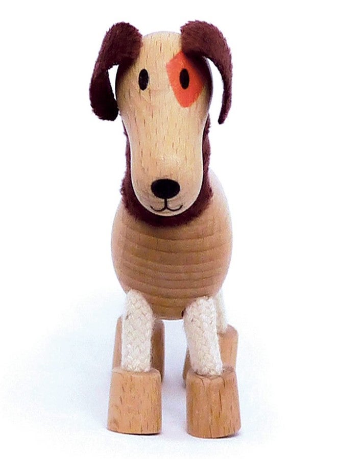 Anamalz Dog Wooden Animal Toys for Toddler, Fun and Posable Wooden Farm Toy, Wooden Toys, Wood Farm Animals, Early Education Boys and Girl, Bendable Figures Farm Toys Set - Image 2