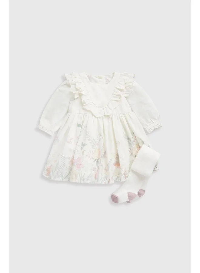 مذركير Woven Dress and Tights Set