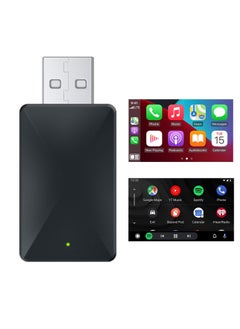 GUDOO 2 in 1 Wireless CarPlay Apple CarPlay and Android Auto Car Adapter, with WiFi Bluetooth Plug and Play Converts Wired to Wireless for OEM Factory Wired Type-C/USB Adapter, 5Ghz WiFi Fast Auto Connect and Online Update  - Image 1