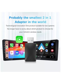 GUDOO 2 in 1 Wireless CarPlay Apple CarPlay and Android Auto Car Adapter, with WiFi Bluetooth Plug and Play Converts Wired to Wireless for OEM Factory Wired Type-C/USB Adapter, 5Ghz WiFi Fast Auto Connect and Online Update  - Image 3