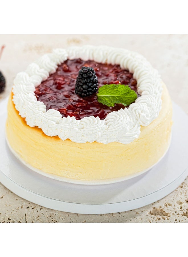 Restaurantware Pastry Tek 8 Inch Cake Board, 1 Durable  Cake Drum - Round, Covered Edges , White Paper Cake Base , Disposable , For Birthdays, Weddings, Or Parties  - Image 3
