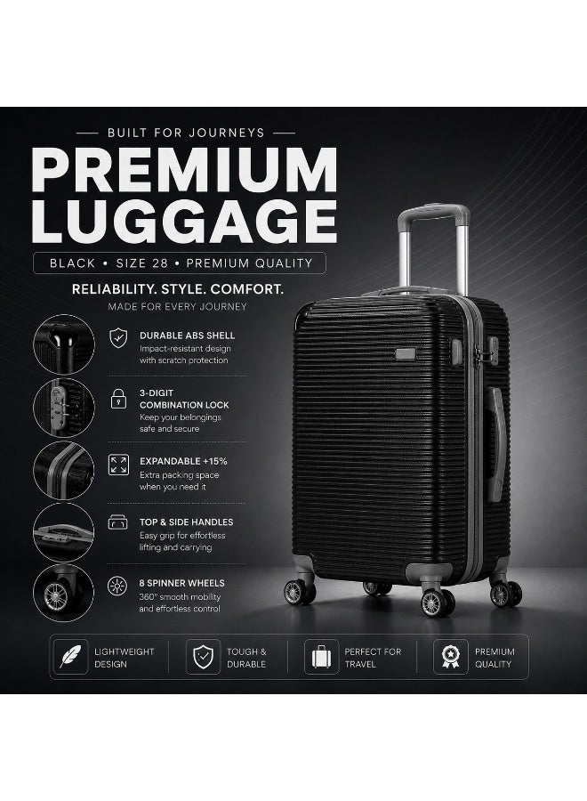 Luggage Trolley Travel Bag Large Size 28-Inch with 360° Spinner Wheels - Image 3