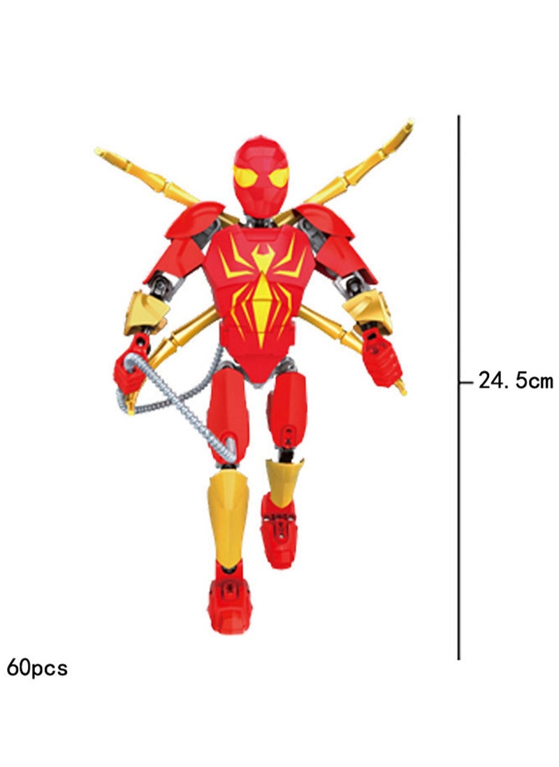 Generic - Superhero Small Particle Character Assembly Toy Building Blocks (Iron Spider Hero) - Image 1
