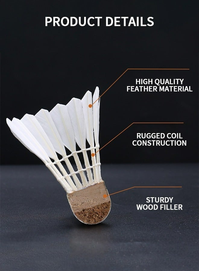 LJRN عبوة من 3 ريشات الإوز، كرات الريشة مع ثبات ومتانة رائعة، كرة الريشة عالية السرعة - Image 5
