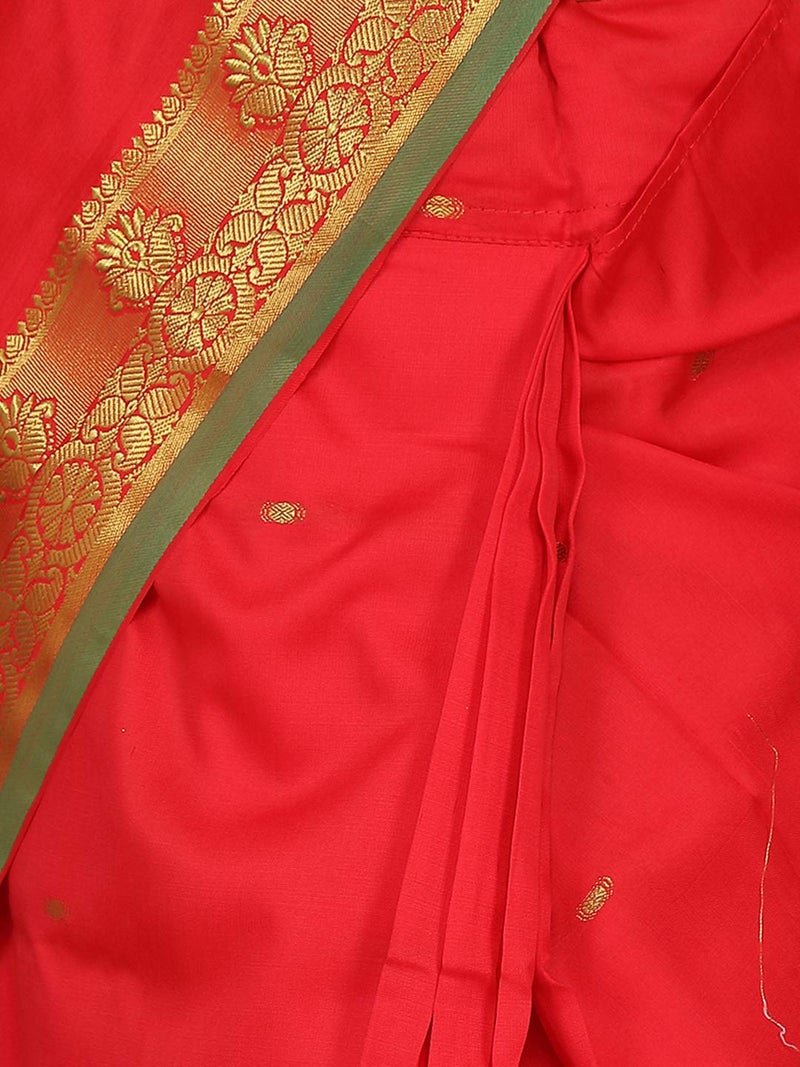 aarikka Aarika silk Girls Red Colour Saree (Sr-20690-Red-16) - Image 5