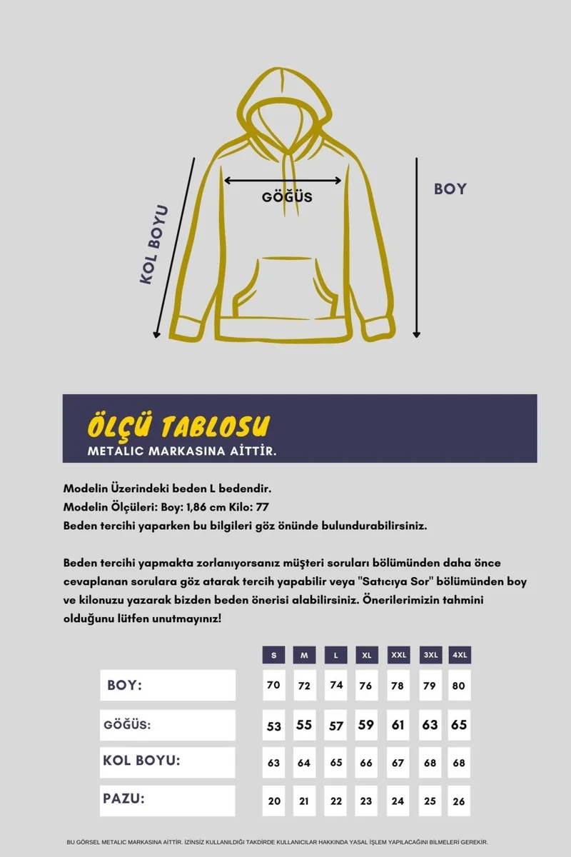 mmetalic Black Kangaroo Pocket Hooded Men's Sweatshirt