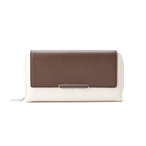 Lino Perros Men Faux Leather Avril Dual Tone Daily Grey Wallet - Image 1