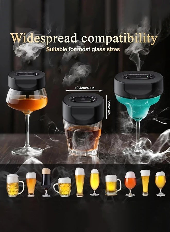 Electric Whiskey Smoker Kit, Cocktail Smoker Kit with 6 Flavors Wood Chips, Infuse Smoky Flavors in Old Fashioned Cocktails, Unique Whiskey Gifts for Men Dad Husband - Image 3