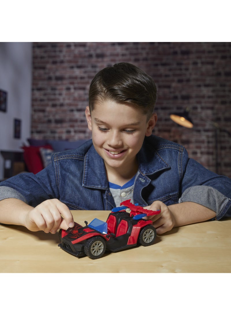 SPIDERMAN Marvel Spider-Man VenomVersus Epic World of Action Miles Morales Remix Blast Racer 4-Inch (10 CM) Figure & Toy Car, Accessories, Super Hero Toys, 4+ - Image 3