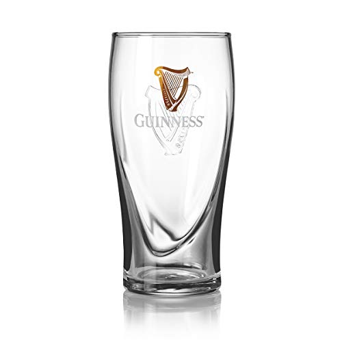 Guinness Gravity Official Beer Pint Glass | Large 20oz Pints Drinking Thick Beer Glasses Beer 20 oz Glasses - Image 1