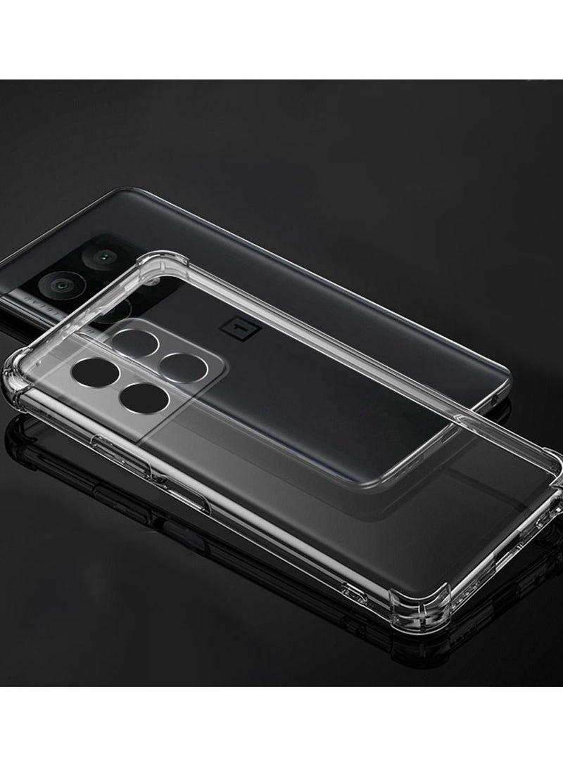 OnePlus 10 Pro Clear Shockproof Case Slim Transparent TPU Cover with Bumper Airbag Corners 6.7 inch - Image 3