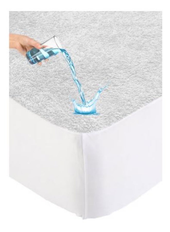 A high-quality mattress cover that provides complete protection against dust and spills, is easy to install and clean, and offers long-lasting comfort and cleanliness. 120cm. Off-white. - Image 3