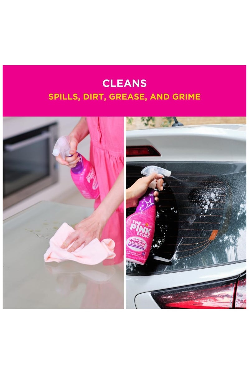 THE PINK STUFF The Miracle Window & Glass Cleaner Spray, With Rose Vinegar, 750 ml - Image 5