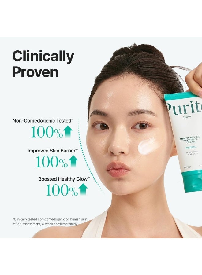 PURITO Mighty Bamboo Panthenol Cream, Glow Cream, Skin Barrier Repair, for All Skin Types, Daily Face Moisturizer, Glass skin, Vegan, Korean Skin Care 3.38fl.oz / 100ml(Pack Of 2) - Image 4