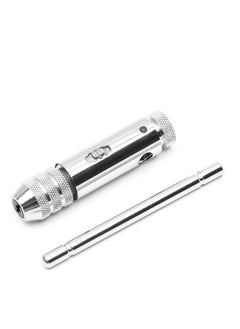 XiuWoo Adjustable Silver T Handle Ratchet Tap Holder Wrench with 5pcs M3 M8 3mm 8mm Machine Screw Thread Metric Plug shaped  - Image 3