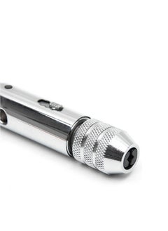 XiuWoo Adjustable Silver T Handle Ratchet Tap Holder Wrench with 5pcs M3 M8 3mm 8mm Machine Screw Thread Metric Plug shaped  - Image 4