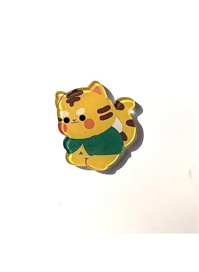 5pc tiger animal brooch cute ins style badge men and women pin buckle clothes bag accessories medallion for Backpacks Bags Jackets Hoodies Hats - Image 1