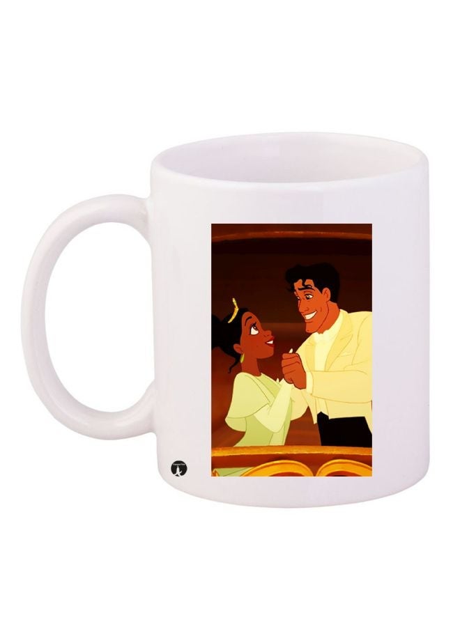 RYN Prince Naveen Printed Coffee Mug White/Brown/Yellow 11ounce