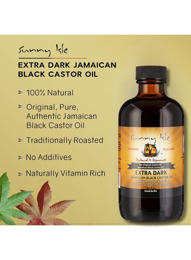 صاني آيل زيت الخروع الجامايكي الأسود المكثف من ساني آيل 6 أونص | علاج طبيعي 100٪ عالي الفعالية للشعر وفروة الرأس - Image 2