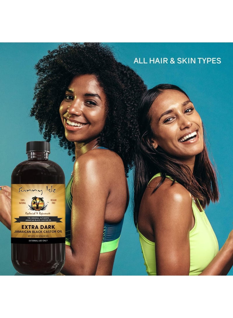 صاني آيل زيت الخروع الجامايكي الأسود المكثف من ساني آيل 6 أونص | علاج طبيعي 100٪ عالي الفعالية للشعر وفروة الرأس - Image 4