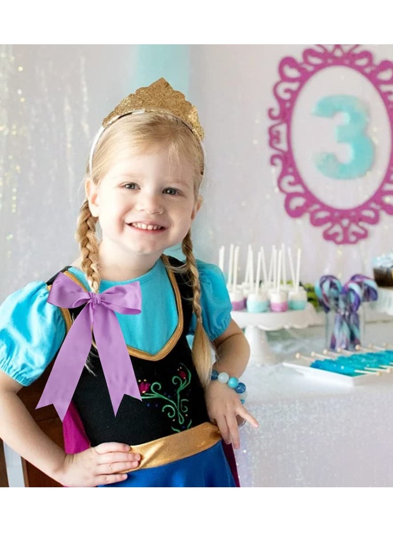 Zikra Wide Satin Ribbon Satin Fabric Spool for Cutting Ceremony Kit Grand Opening Chair Sash Hair Car Bow Sewing Craft Gift Wrapping Wedding Decoration(22 Yards,Purple) - Image 3