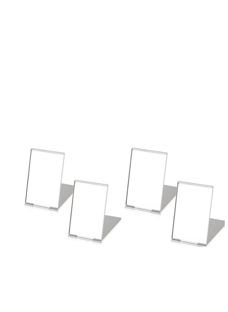 Y&D Small Makeup Folding Mirror, Travel Mirror Portable, Rectangle Compact Stand up 4 Pcs Portable Vanity for Women Girls  - Image 1