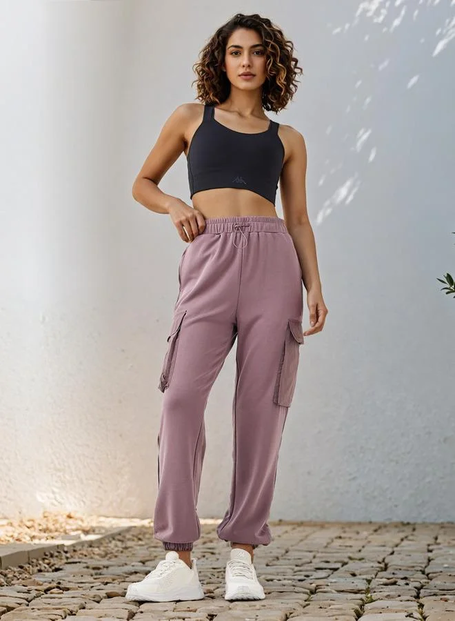 كابا كابا بنطال رياضي مريح بقصة واسعة وجيوب