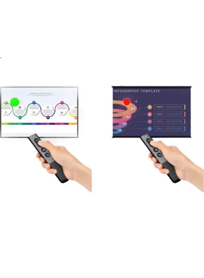 Deli Laser Pointer Ppt Page Turner, Digital And Physical Dual Laser With Built-In 32Gb Memory, Led Lcd Screen, Seewo Whiteboard, Magnification Highlighting Teacher'S Lecture Pointer Ma225 - Image 2