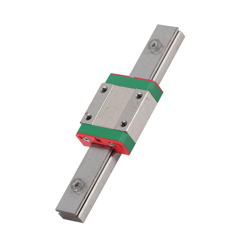 Miniature Linear Rail Guide 12mm Width Slide Block 4 Point Contact Design Precision Movement Ball Retainer Lubrication System For Automatic Equipment 100mm - Image 3