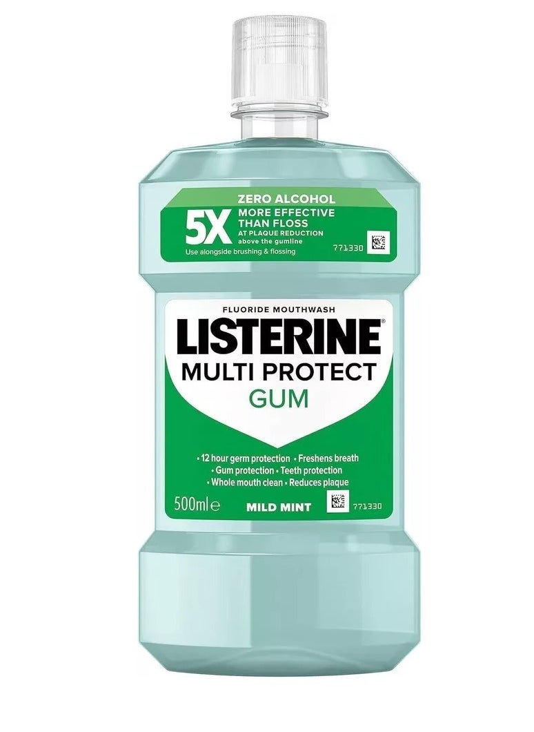 Listerine Pack Of 2 Listerine Multi Protect Gum Mouthwash 500ml  - Image 4
