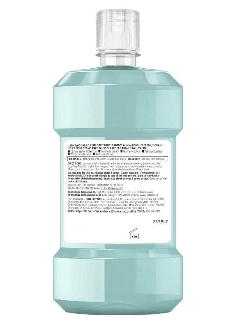 Listerine Pack Of 2 Listerine Multi Protect Gum Mouthwash 500ml  - Image 3