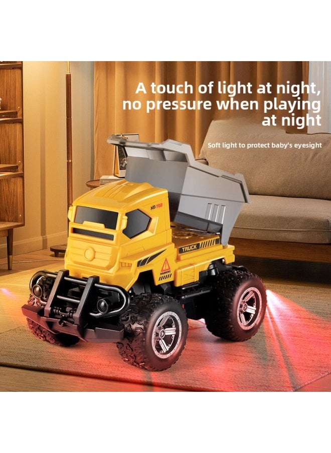 Generic Hot Sale Remote Control Engineering Car Charger Electric Children Boy Simulation Excavator Lifting Car Toy Stall Wholesale-Color:[Black Police Car] English Packaging (3688-K69A)-Proportion:1 Car Battery [battery Life 30 Minutes]]  - Image 4
