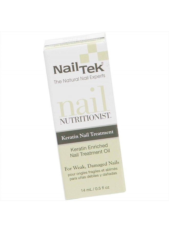Nail Tek - Nail Nutritionist, Keratin Enriched Nail Treatment Oil for Weak and Damaged Nails, 0.5 oz, 1-Pack - Image 1
