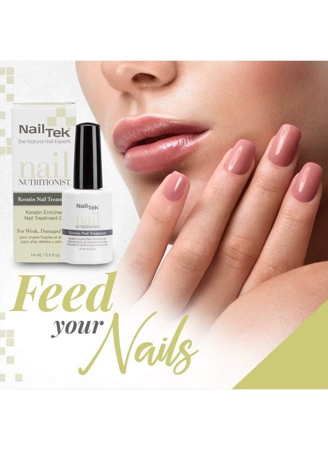 Nail Tek - Nail Nutritionist, Keratin Enriched Nail Treatment Oil for Weak and Damaged Nails, 0.5 oz, 1-Pack - Image 1